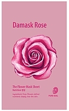 Тканевая маска для лица "Дамасская роза" - She’s Lab The Flower Mask Sheet Damask Rose — фото N1
