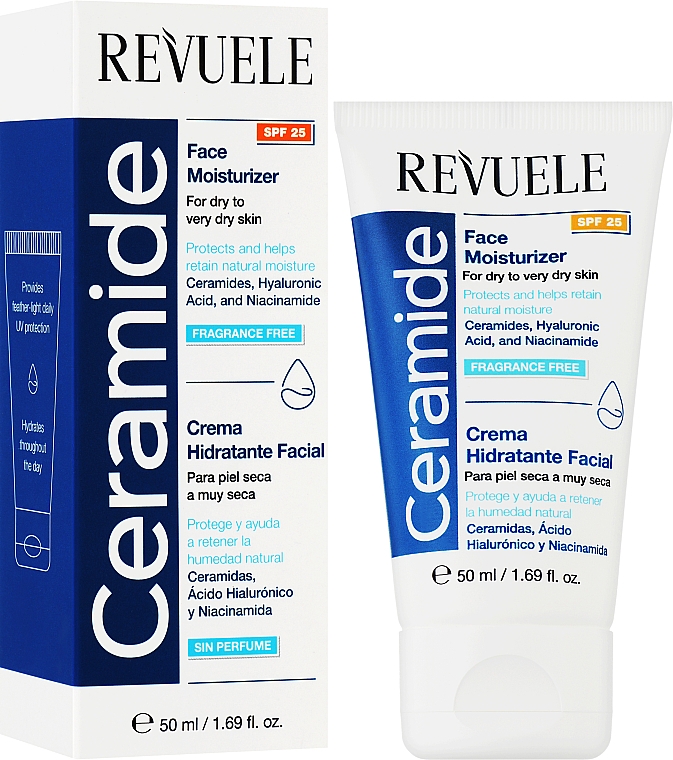 Увлажняющий крем для лица - Revuele Ceramide Face Moisturizer SPF25 — фото N2