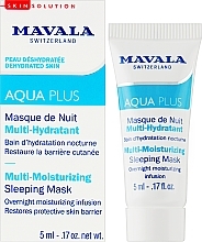 Активно зволожувальна нічна маска - Mavala Aqua Plus Multi-Moisturizing Sleeping Mask (пробник) — фото N2