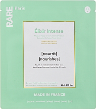 Увлажняющая маска для лица с гиалуроновой кислотой и скваланом - RARE Paris Elixir Intence Ecological Cellulose Facial Mask — фото N1