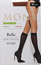 Парфумерія, косметика Гольфи жіночі "Bella" 40 den, nuage - Mona