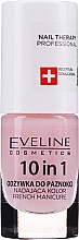 Цветной кондиционер для ногтей "Французский маникюр" 10в1 - Eveline Cosmetics Nail Therapy Professional French Manicure  — фото N2