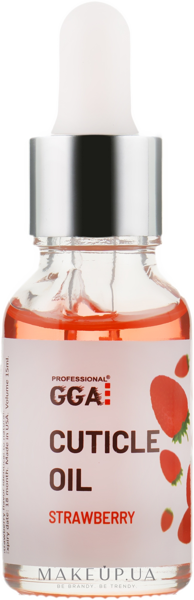 Олія для кутикули "Полуниця" - GGA Professional Cuticle Oil — фото 15ml