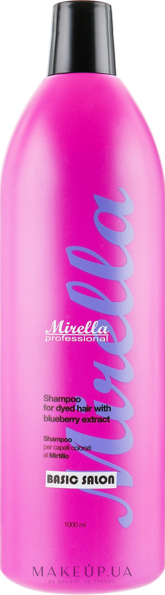 Шампунь для окрашенных волос с экстрактом черники - Mirella Professional Hair Factor Colore Shampoo with Blueberry Extract — фото 1000ml