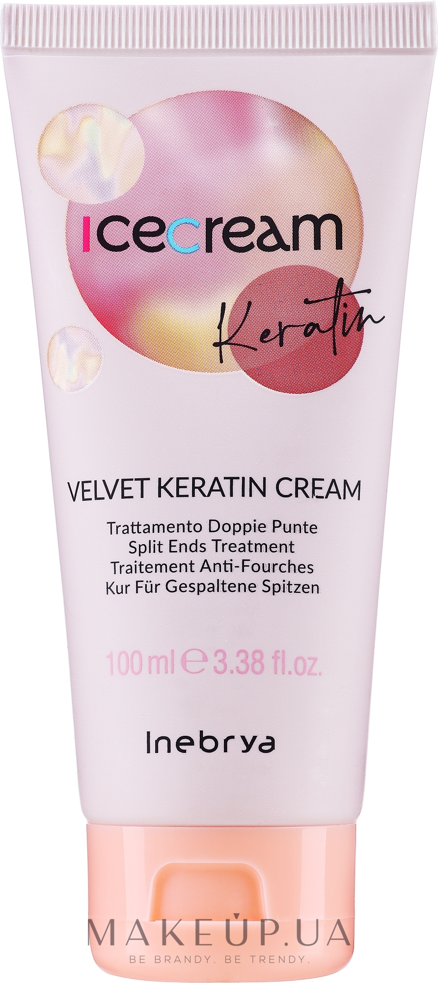 Сиворотка для кінчиків волосся - Inebrya Keratin Ice Cream  — фото 100ml