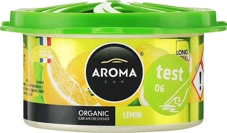 Автомобільний ароматизатор - Aroma Car Organic Lemon — фото N1