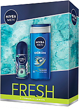 Духи, Парфюмерия, косметика УЦЕНКА Набор мужской "Свежесть" 2021 - Nivea Men Fresh (deo/50ml + sh/gel/250ml) *