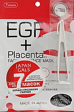 Маска для лица с экстрактом плаценты EGF-фактором - Japan Gals EGF Plus Placenta Facial Mask — фото N1