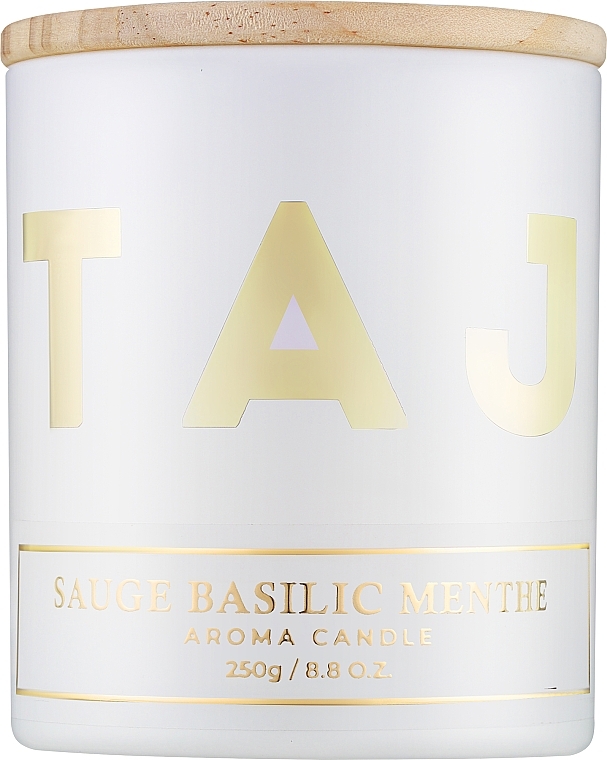 Ароматическая свеча "Sauge Basilic Menthe" - Taj Max Aroma Candle — фото N1