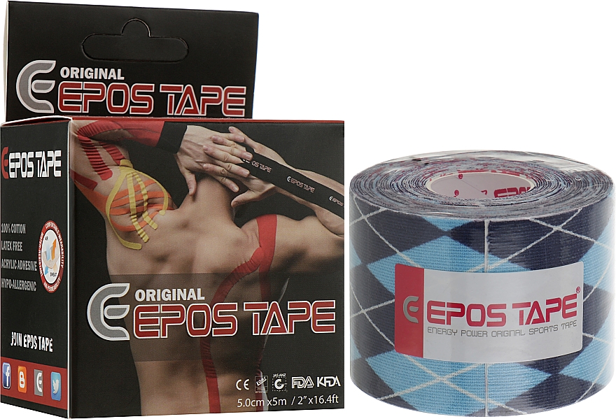 Кінезіо тейп "Ромби" - Epos Tape Design — фото N2
