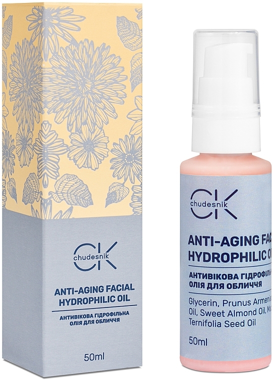 Антивікова гідрофільна олія для обличчя - Chudesnik Anti-Aging Face Hydrophilic Oil — фото N3