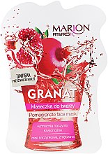 Духи, Парфюмерия, косметика Маска для лица "Гранат" - Marion Fit & Fresh Pomegranate Face Mask