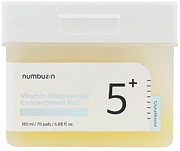 Духи, Парфюмерия, косметика Тонер-пады для лица с витаминами - Numbuzin No.5 Vitamin-Niacinamide Concentrated Pad