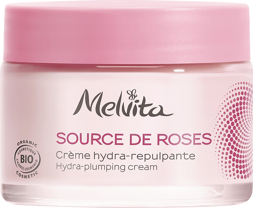 Зволожувальний денний крем для обличчя - Melvita Source De Roses Hydra-plumping Cream — фото N1