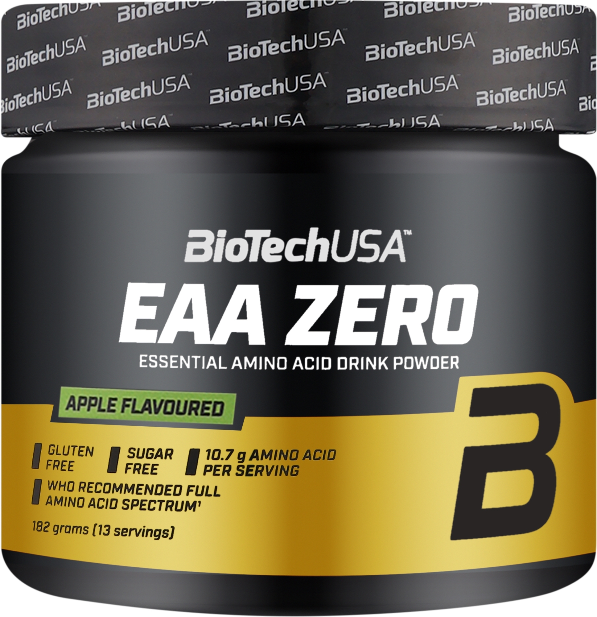 Комплекс амінокислот у порошку "Яблуко" - BioTechUSA EAA Zero Apple Essential Amino Acid Drink Powder — фото 182g