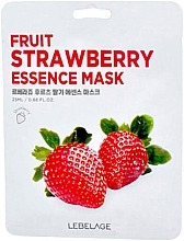 Парфумерія, косметика Тканинна маска для обличчя з екстрактом полуниці - Lebelage Fruit Strawberry Essence Mask