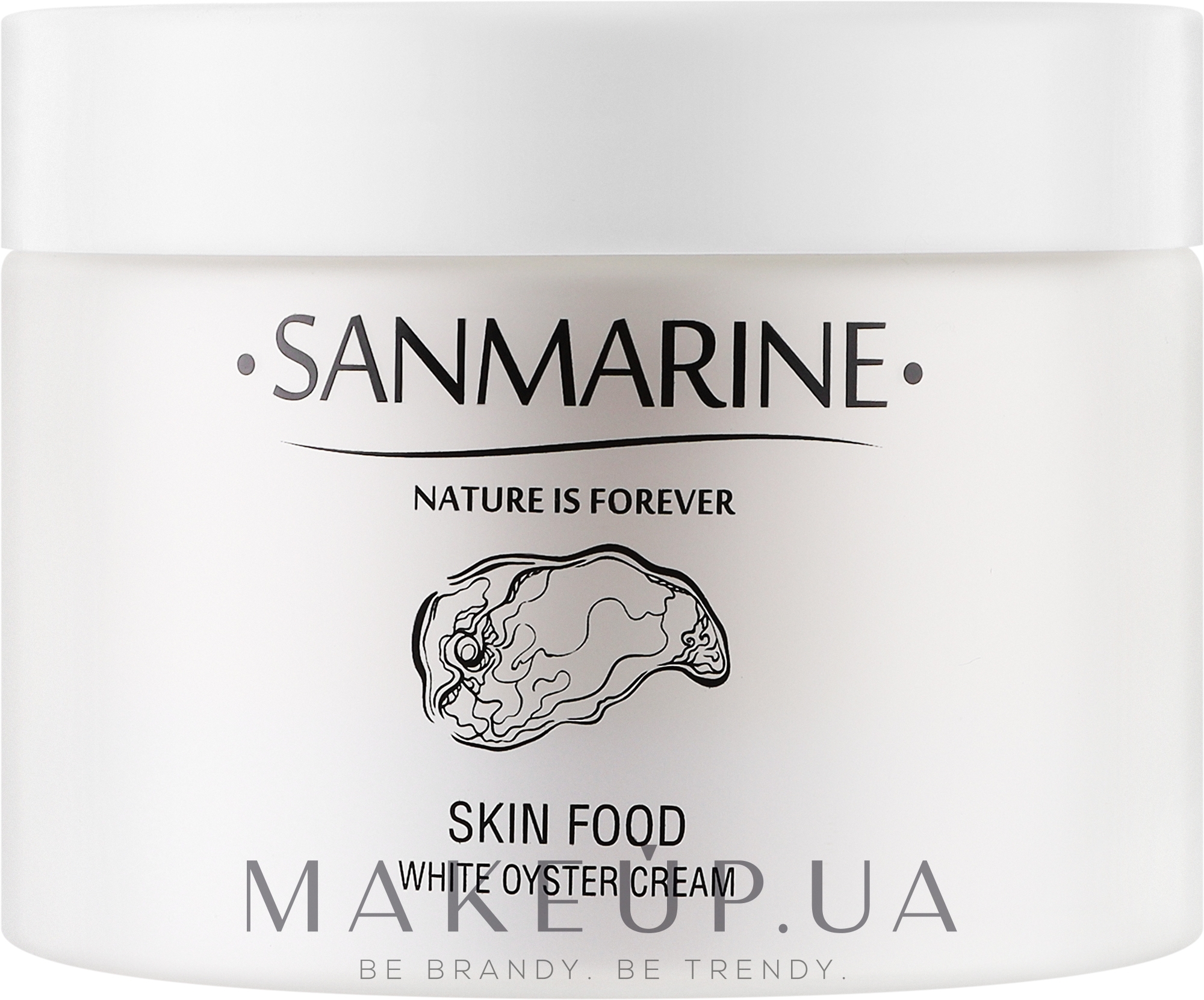 Денний крем із екстрактом устриці для обличчя - Sanmarine Skin Food White Oyster Crea — фото 200ml