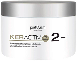Кератиновый крем для выпрямления волос легкого действия - PostQuam Keractiv Smooth Straightening Cream With Keratin — фото N1
