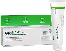 Легкий защитный крем с витаминами А и Е для сухой, чувствительной и склонной к аллергии кожи - Ziololek Linovit A+E — фото N1