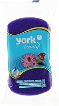 Губка для ванни та масажу "Метелик", фіолетова - York — фото N1