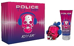 Духи, Парфюмерия, косметика Police To Be Miss Beat - Набор (edp/75ml + b/lot/100ml)