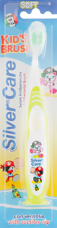 Зубная щетка для малышей "Kids Brush", салатовая - Silver Care — фото N1