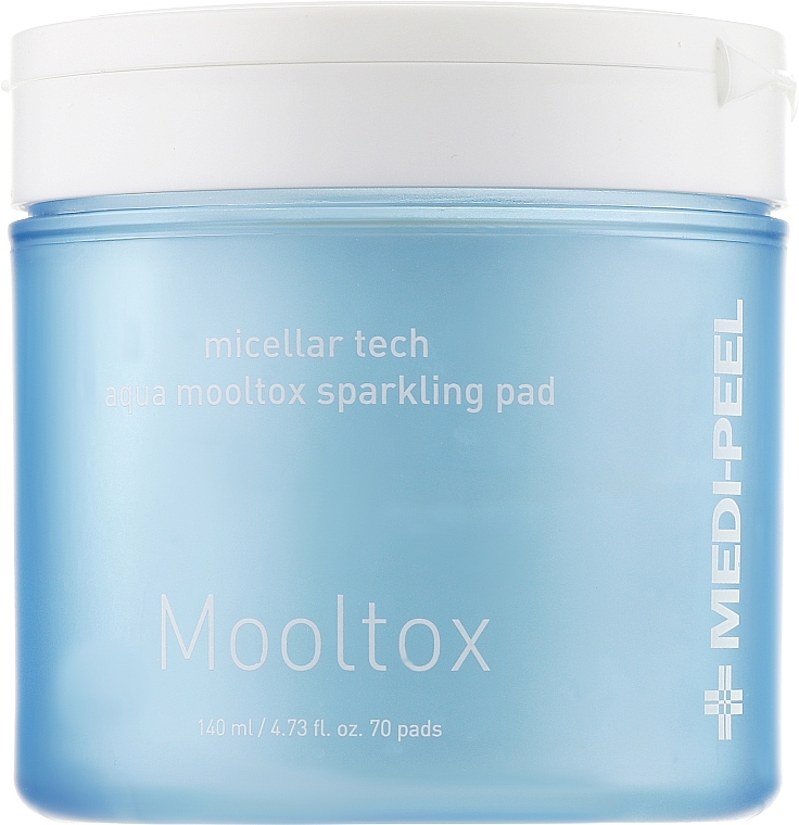 УЦЕНКА Пилинг-пэды для увлажнения и очищения кожи лица - Medi Peel Aqua Mooltox Sparkling Pad * — фото N1