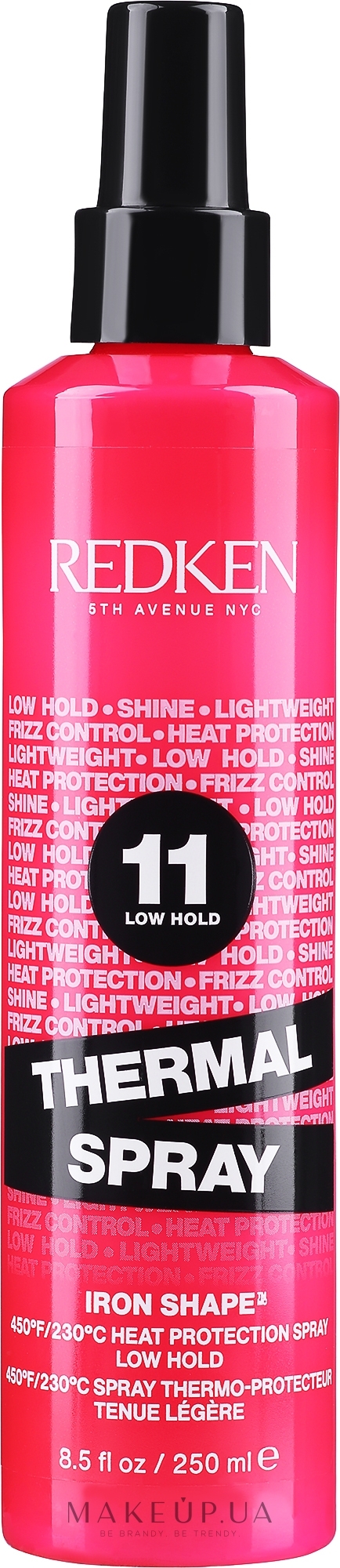 Защитный спрей легкой фиксации для термоукладки волос - Redken Iron Shape 11 Thermal Srpay — фото 250ml