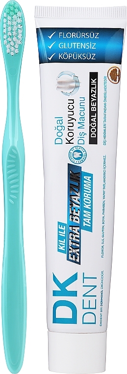 Зубная паста + щетка - Dermokil DKDent Classic Toothpaste — фото N1