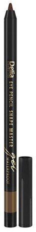 Водостойкий карандаш для глаз - Delia Shape Master Eye Pencil — фото Brown