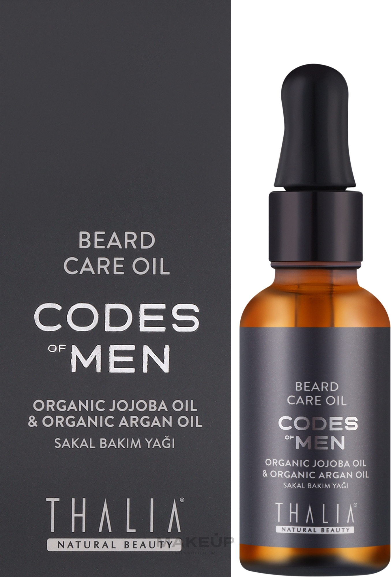 Мужское масло для ухода за бородой - Thalia Codes of Men — фото 30ml