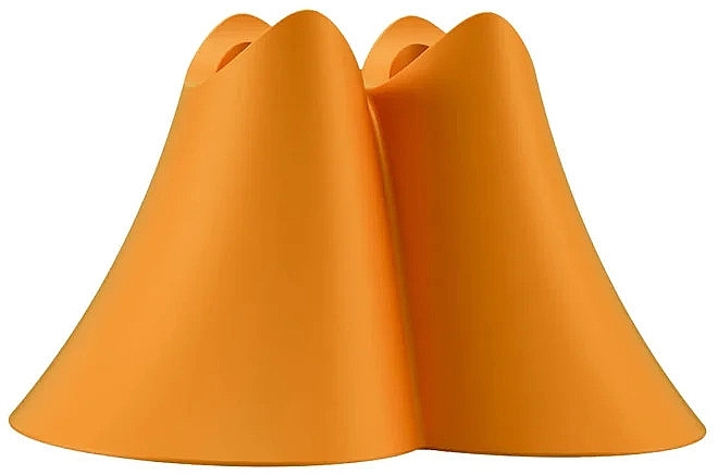 Подставка двойная для зубных щеток из биопластика, оранжевая - Promis Holder Duo Toothbrush Stand Orange — фото N1