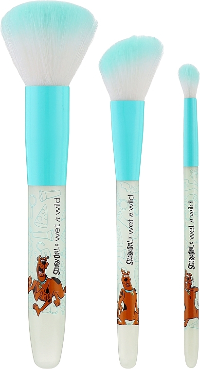 Набір пензлів для макіяжу, 3 шт. - Wet N Wild x Scooby Doo Scooby Night 3-Piece Makeup Brush Set