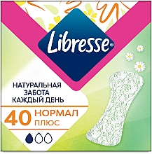 Парфумерія, косметика Гігієнічні прокладки, 40 шт - Libresse Natural Care Normal