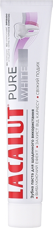 Зубна паста - Lacalut Pure White — фото N1