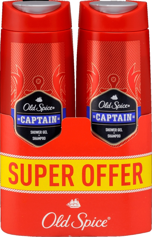 Шампунь-гель для душу 2в1 - Old Spice Captain Shower Gel + Shampoo — фото N1