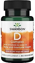 Диетическая добавка "Витамин D2 и D3", 50 мг - Swanson D Complex With Vitamins D2 and D3 2000 IU — фото N1