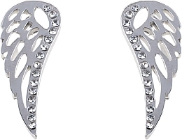 Серьги женские, крылья с камнями, серебряные - Lolita Accessories — фото N1