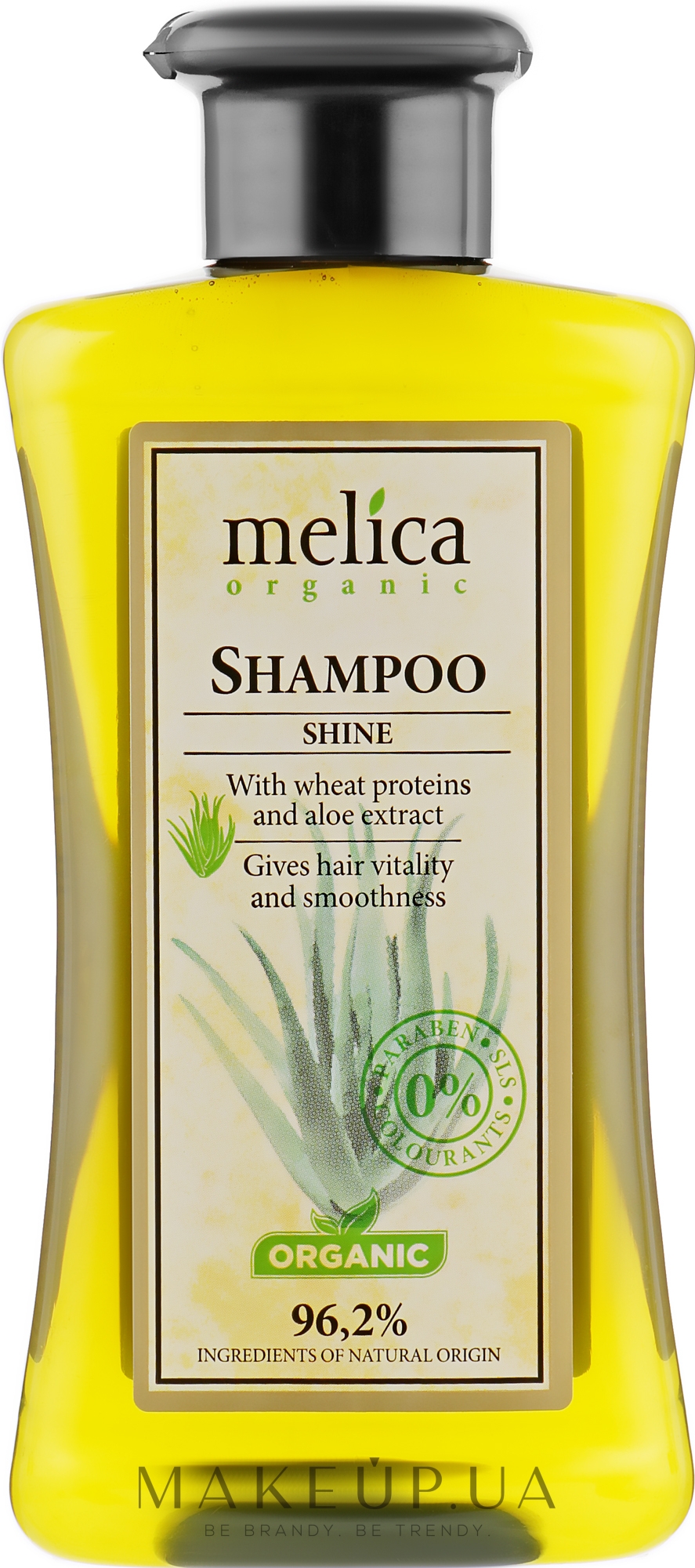 Шампунь для волос "Здоровый блеск" - Melica Organic Shine Shampoo — фото 300ml
