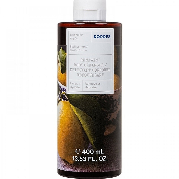 Гель для душа - Korres Renewing Body Cleanser Basil Lemon — фото N1