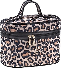 Косметичка леопардова 18x13x10 см, A4350VT - Janeke Chic Spotted Quilted Pouch — фото N1