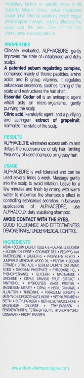 Шампунь для жирного олосся - Item Alphacedre Shampooing for Very Oily Hair — фото N3