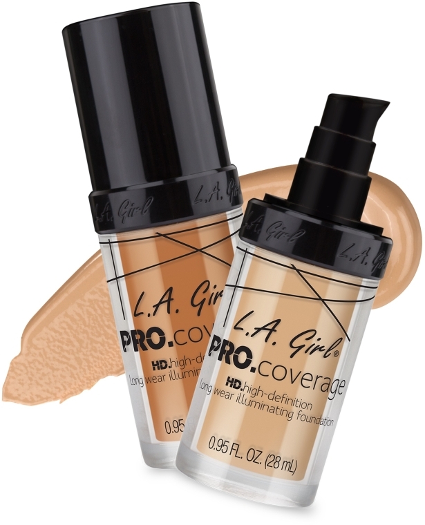 Тональна основа  - L.A. Girl PRO Coverage HD Foundation — фото N2