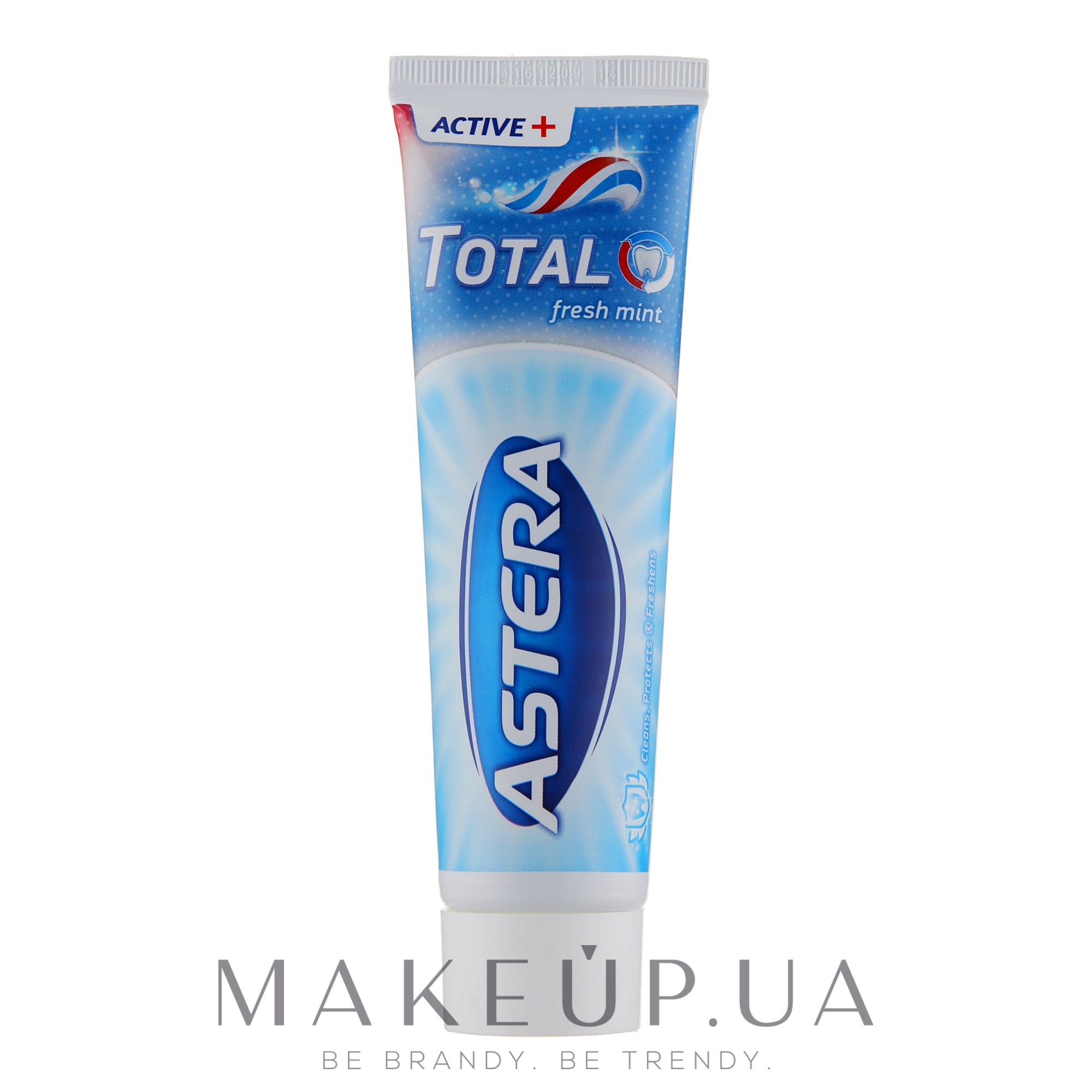 Зубная паста комплексная защита - Astera Active+ Total Fresh Mint — фото 100ml