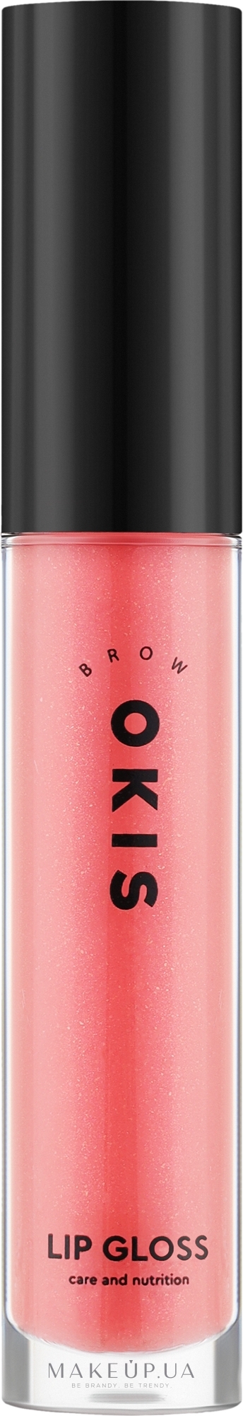 Цветной блеск для губ "Персик" - Okis Brow Lip Gloss — фото 6ml