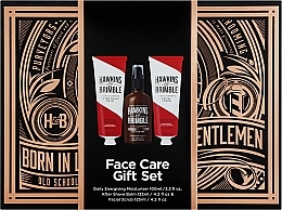 Подарочный набор для ухода за лицом - Hawkins & Brimble Face Gift Box (wash/150ml + scrub/125ml + moist/100ml) — фото N1