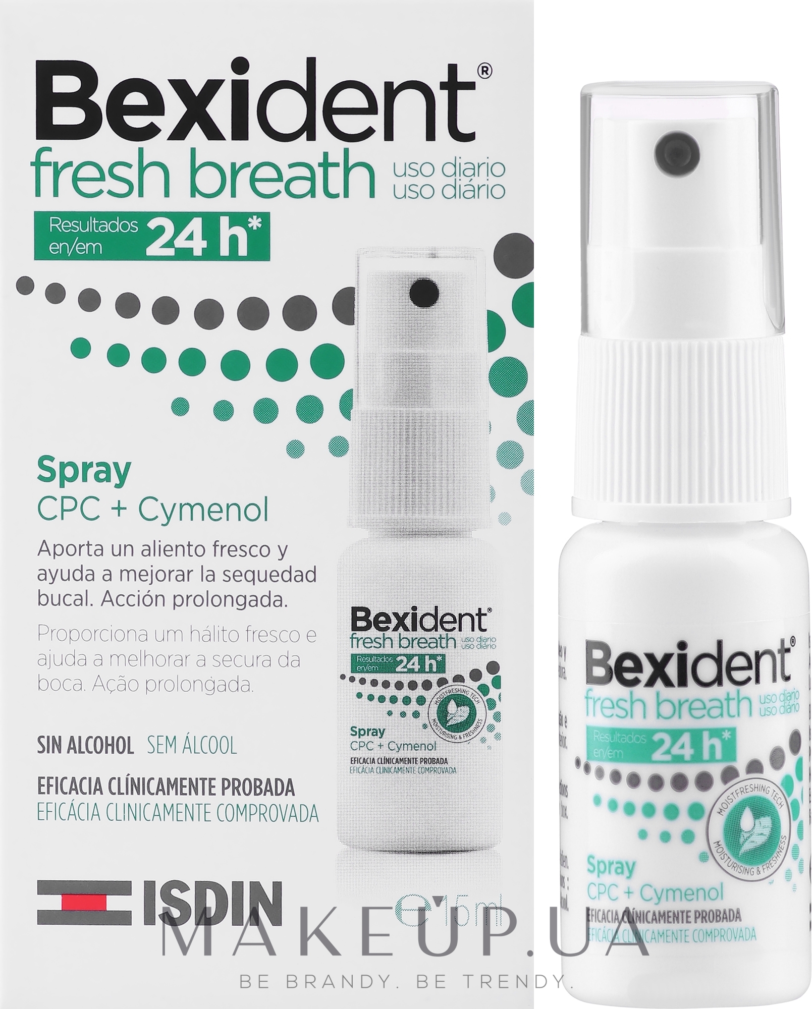 Спрей для ротової порожнини "Свіже дихання" - Isdin Bexident Fresh Breath Spray — фото 15ml