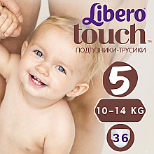 Духи, Парфюмерия, косметика Подгузники-трусики Touch Pants 5 (10-14 кг), 36 шт - Libero