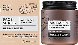 Кавовий скраб для обличчя "Трав'яний" - UpCircle Coffee Face Scrub Herbal Blend (в банці) — фото N2