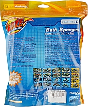 Набор мочалок "Вспыш" 4шт, светло-синие - Suavipiel Bath Sponges Blaze And The Monster Machines — фото N2